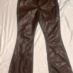 Hollister Women's Brown Flare faux leather